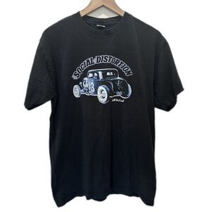 Social Distortion Shirt Built To Last Punk Rock Band Black Men's Tee Large Flaw